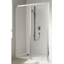 Kermi Cada XS drzwi prysznicowe 115 cm lewe srebrny wysoki połysk/szkło przezroczyste CKD2L11520VPK zdj.1