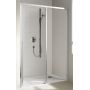 Kermi Cada XS drzwi prysznicowe 110 cm prawe srebrny wysoki połysk/szkło przezroczyste CKD2R11020VPK zdj.1