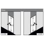 Kermi Liga drzwi prysznicowe 80 cm składane lewe srebrny połysk/szkło przezroczyste LI2SL08020VPK zdj.3