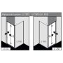 Kermi Liga drzwi prysznicowe 80 cm składane lewe srebrny połysk/szkło przezroczyste LI2SL08020VPK zdj.2