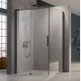 Kermi Nica NI D2L drzwi prysznicowe 100 cm lewe czarny soft/szkło przezroczyste NID2L100203PK zdj.1