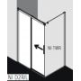 Kermi Nica NI D2L drzwi prysznicowe 160 cm lewe czarny soft/szkło przezroczyste NID2L160203PK zdj.2
