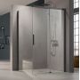Kermi Nica NI D2R drzwi prysznicowe 100 cm prawe czarny soft/szkło przezroczyste NID2R100203PK zdj.1