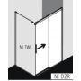 Kermi Nica NI D2R drzwi prysznicowe 180 cm prawe profile czarny soft NID2R180203PK zdj.2