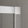 Kermi Nica Walk-In ścianka prysznicowa 100 cm lewa wolnostojąca srebrny wysoki połysk/szkło przezroczyste NIJ2L10020VPK zdj.3