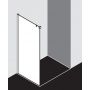 Kermi Nica NI TWL ścianka prysznicowa 75 cm lewa czarny soft/szkło przezroczyste NITWL075203PK zdj.2