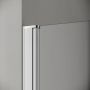 Kermi Pega drzwi prysznicowe 80 cm uchylne srebrny połysk/szkło przezroczyste PE1NR08020VPK zdj.2