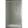 Kermi Stina drzwi prysznicowe 90 cm uchylne srebrny połysk/szkło przezroczyste ST1OP09019VPK zdj.1