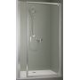 Kermi Stina drzwi prysznicowe 90 cm uchylne srebrny połysk/szkło przezroczyste ST1OP09019VPK zdj.2