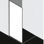 Kermi White Line Walk-In XC ścianka prysznicowa 40 cm biały soft/szyba Stripe 3 XCWIO0402044K zdj.2