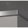Kermi Nica parawan nawannowy 120 cm lewy dwuczęściowy srebrny połysk/szkło przezroczyste NIH2L12015VPK zdj.5