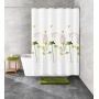 Kleine Wolke Barcelona zasłona prysznicowa 120x200 cm tekstylna biały/kwiaty 5188602238 zdj.3