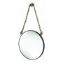 Kleine Wolke Rope Mirror lustro 39,5x23 cm okrągłe czarne 8653926886 zdj.3