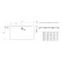 Laufen Pro brodzik 140x90 cm prostokątny kompozyt Marbond beton architektoniczny H2109590790001 zdj.2