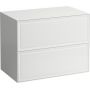 Laufen The New Classic szafka 77 cm podumywalkowa wisząca z blatem biały mat H4060160851701 zdj.1