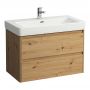 Laufen Base 2.0 szafka 82x44,5x51,5 cm podumywalkowa wisząca dąb H4113021082671 zdj.1