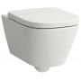 Laufen Meda miska WC wisząca bez kołnierza ze spłukiwaniem wirowym biały mat H8201107570001 zdj.1