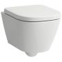Laufen Meda miska WC wisząca bez kołnierza ze spłukiwaniem wirowym biały mat H8201137570001 zdj.1
