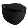 Laufen Cleanet Riva toaleta myjąca wisząca bez kołnierza czarny mat H8206917170001 zdj.1