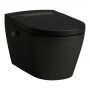 Laufen Cleanet Auria toaleta myjąca wisząca bez kołnierza ze spłukiwaniem wirowym czarna H8208417230001 zdj.1