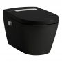 Laufen Cleanet Auria toaleta myjąca wisząca bez kołnierza ze spłukiwaniem wirowym czarna H8208427160001 zdj.1