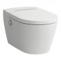 Laufen Cleanet Auria toaleta myjąca wisząca bez kołnierza ze spłukiwaniem wirowym biała H8208427570001 zdj.1