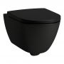 Laufen Pro X miska WC wisząca bez kołnierza ze spłukiwaniem wirowym czarny mat H8208607160001 zdj.1