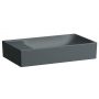 Laufen Meda umywalka 60x35 cm prostokątna nablatowa grafitowy mat H8121137581121 zdj.1