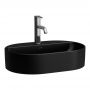 Laufen Savoy umywalka 55x38 cm owalna nablatowa czarny mat H8129457161041 zdj.1