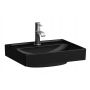 Laufen Meda umywalka 45x35 cm prostokątna ścienna czarny mat H8161117161041 zdj.1