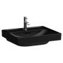 Laufen Meda umywalka 55x46 cm prostokątna ścienna czarny mat H8161127161091 zdj.1
