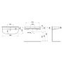 Laufen Sonar umywalka 100x42 cm półokrągła ścienna-meblowa biała H8163477571041 zdj.2