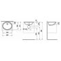 Laufen Savoy umywalka 50x41 cm owalna podblatowa czarny mat H8189437161091 zdj.2
