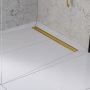 Laveo Basso odpływ liniowy 100 cm ruszt odwracalny złoty COBG10D zdj.4