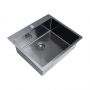 Laveo Marmara zlewozmywak stalowy 59x51 cm grafit SAM510T zdj.5
