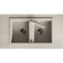 Laveo Barbados zlewozmywak granitowy 78x48 cm beżowy SBB420T zdj.4