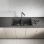 Laveo Barbados zlewozmywak granitowy 78x48 cm czarny SBB720T zdj.6