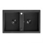 Laveo Barbados zlewozmywak granitowy 78x48 cm czarny SBB720T zdj.1