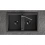 Laveo Barbados zlewozmywak granitowy 78x48 cm czarny SBB720T zdj.4