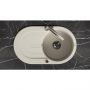 Laveo Dafne zlewozmywak granitowy 78x47 cm beżowy SBD481T zdj.4
