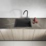 Laveo Grenada zlewozmywak granitowy 60x48 cm czarny SBG710T zdj.6