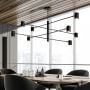 Light Prestige Snow lampa wisząca 8x8 W czarna LP-731/8P BK zdj.6