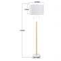 Light Prestige Fogo lampa stojąca 2x15 W biała LP03042FWH zdj.2