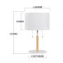 Light Prestige Fogo lampa stołowa 2x15 W biała LP03042TWH zdj.2