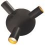 Light Prestige Parma lampa podsufitowa 3x8 W czarna LP-0612/3CRoundBK zdj.3