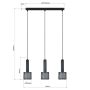Light Prestige Amo lampa wisząca 3x15 W czarna LP-0702/3L BK zdj.2
