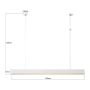Light Prestige Mira inteligentna lampa wisząca 1x45 W biała LP12011PLWHSmart zdj.2