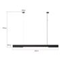 Light Prestige Cali inteligentna lampa wisząca 1x47 W czarna LP13011PLBKSmart zdj.2