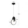 Light Prestige Circlo lampa wisząca 1x8 W czarna LP-1311/1P BK zdj.2