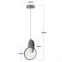 Light Prestige Circlo lampa wisząca 1x8 W chrom LP-1311/1P CH zdj.2